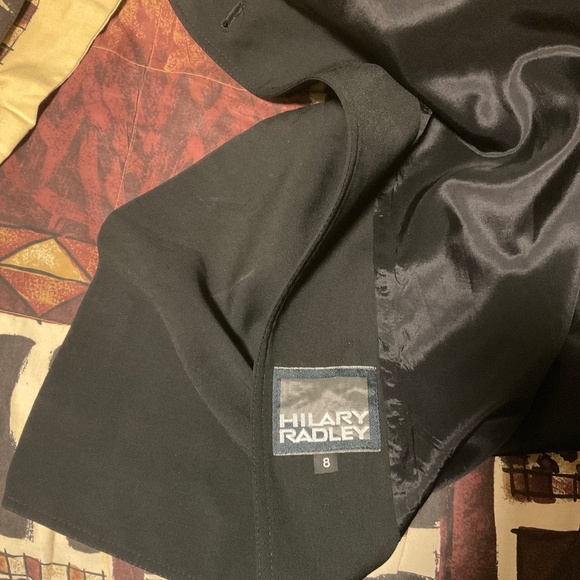 Hilary Radley dress coat black size 8 - Picture 1 of 7